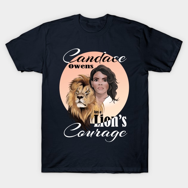 Candace Owens has a Lion's Courage T-Shirt by Animalistics